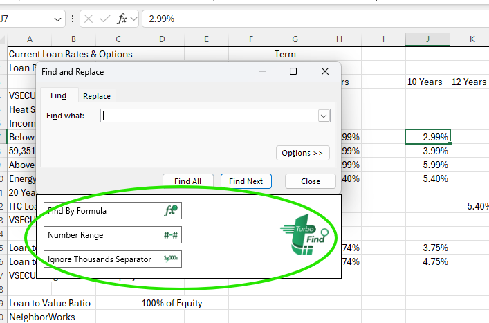 Find and Replace in Excel: advanced approach