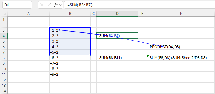 how to show formulas in excel